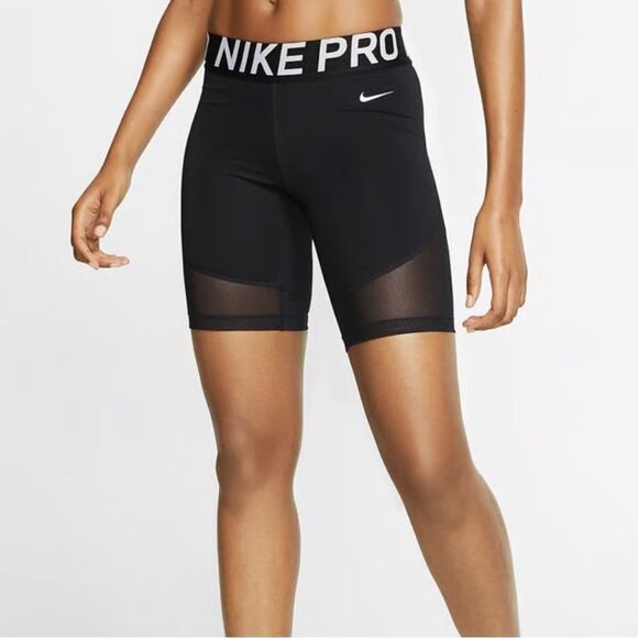 Nike Pro 8in Black Athletic Shorts Women’s XS - Picture 1 of 5